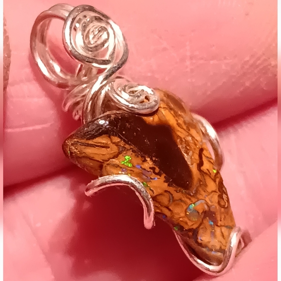 Other - Australian Boulder Opal Pendant Sterling Silver New
